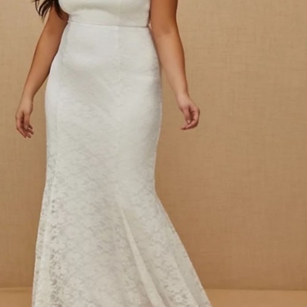 Torrid White Lace Wedding Dress